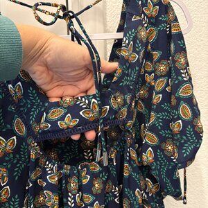 Molly Bracken Peek-a-boo Sleeve Mini Dress